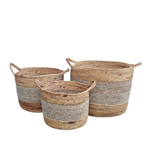 Load image into Gallery viewer, Reed Set of 3 Baskets Natural
