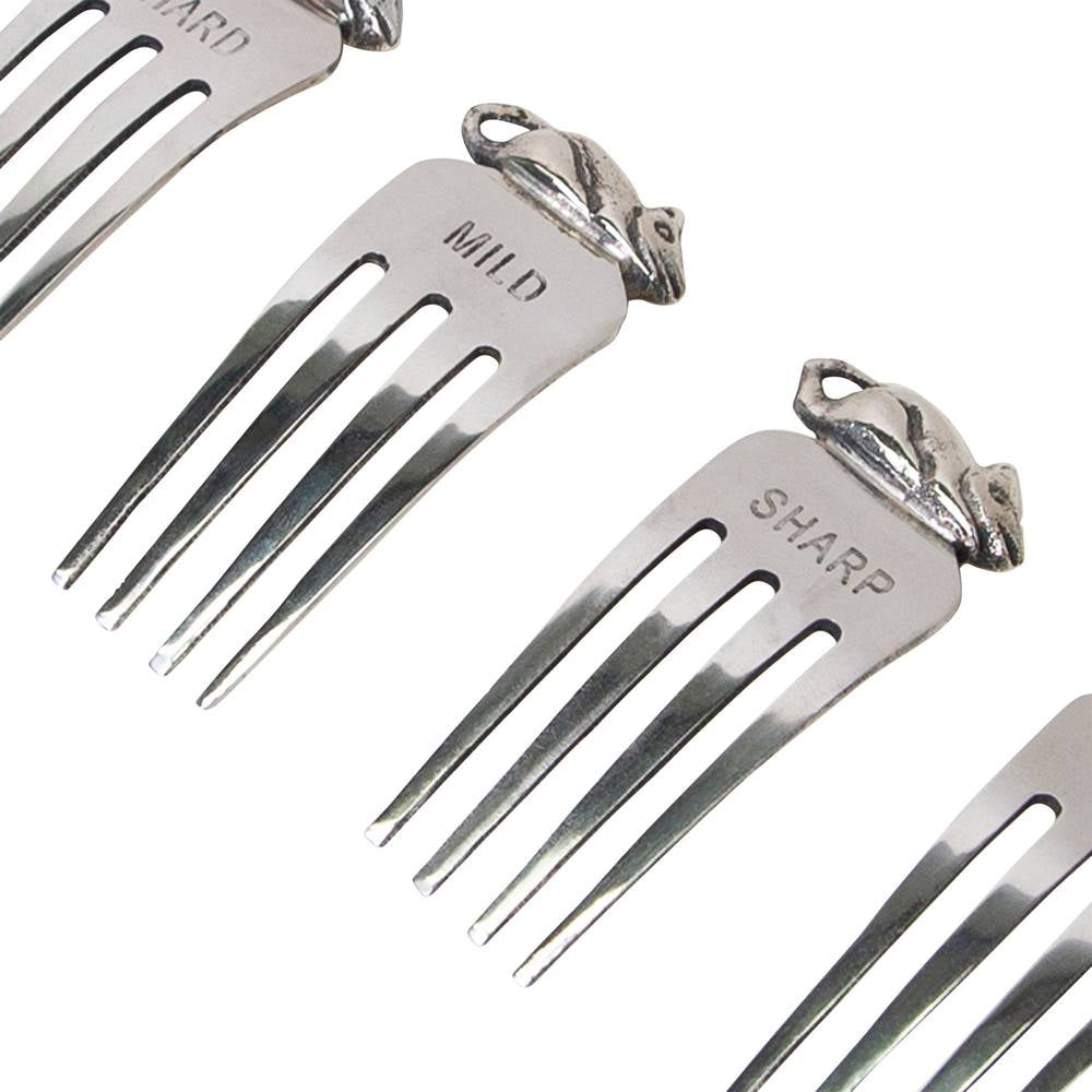 Remy Cheese Markers Set 7x3cm Silver