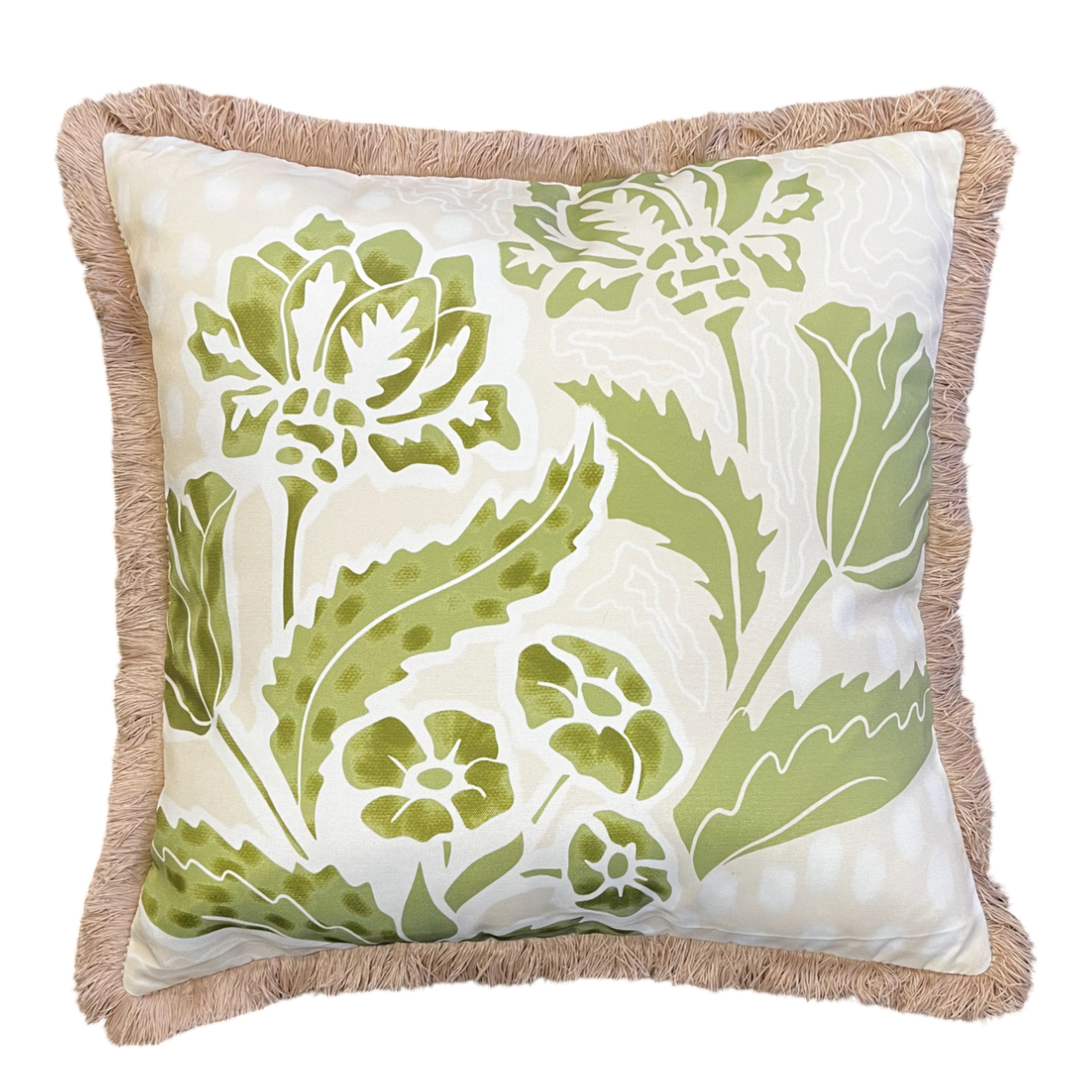 Renna Outdoor Cushion 50x50x12cm Olive Multi