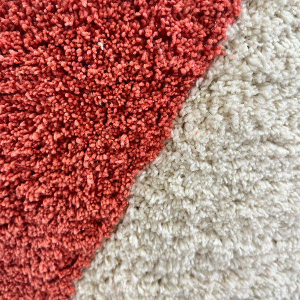 Rimsha Tufted Pouf 60x60x25cm Coral; ETA Early October