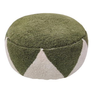 Rimsha Tufted Pouf 60x60x25cm Olive; ETA Late September