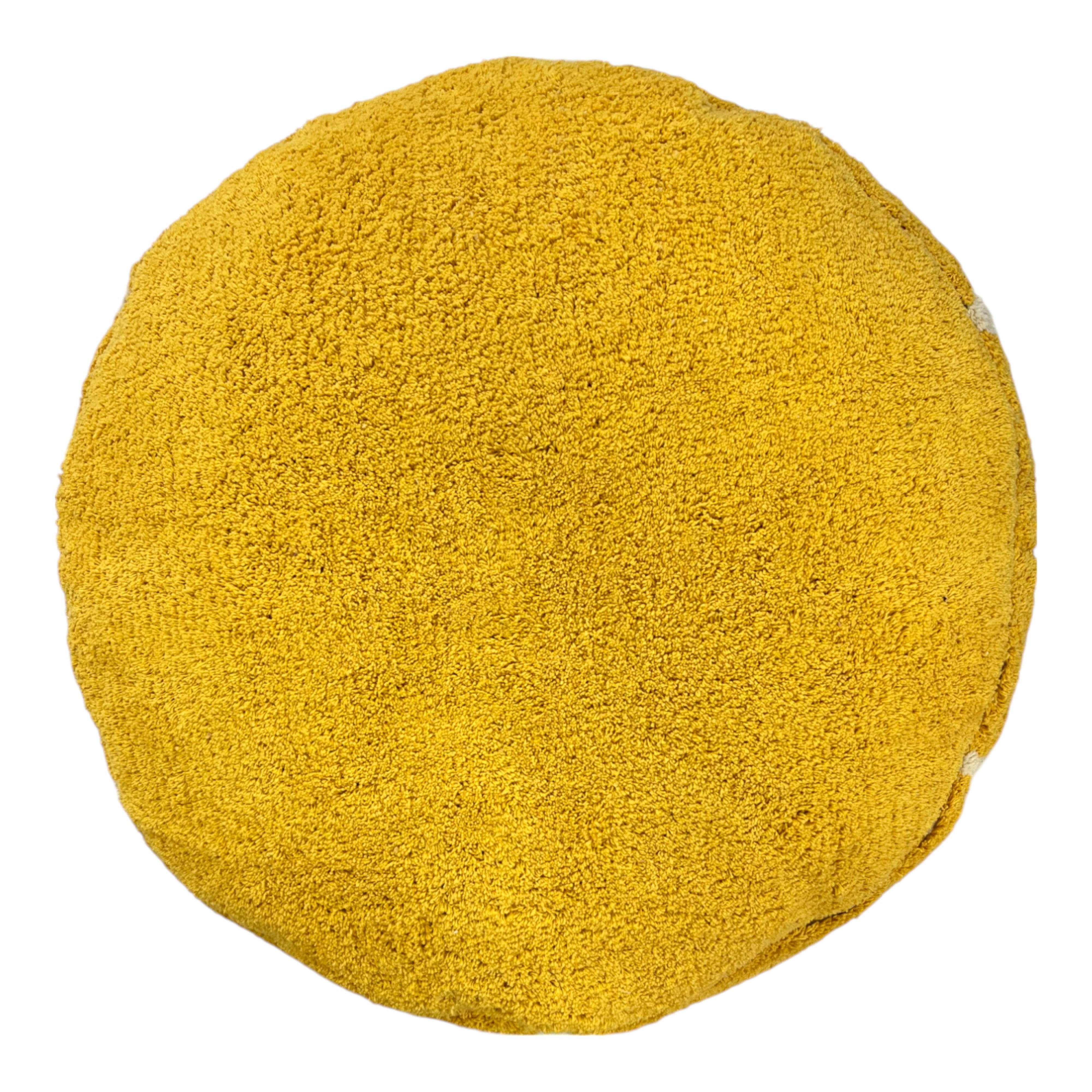 Rimsha Tufted Pouf 60x60x25cm Sunflower