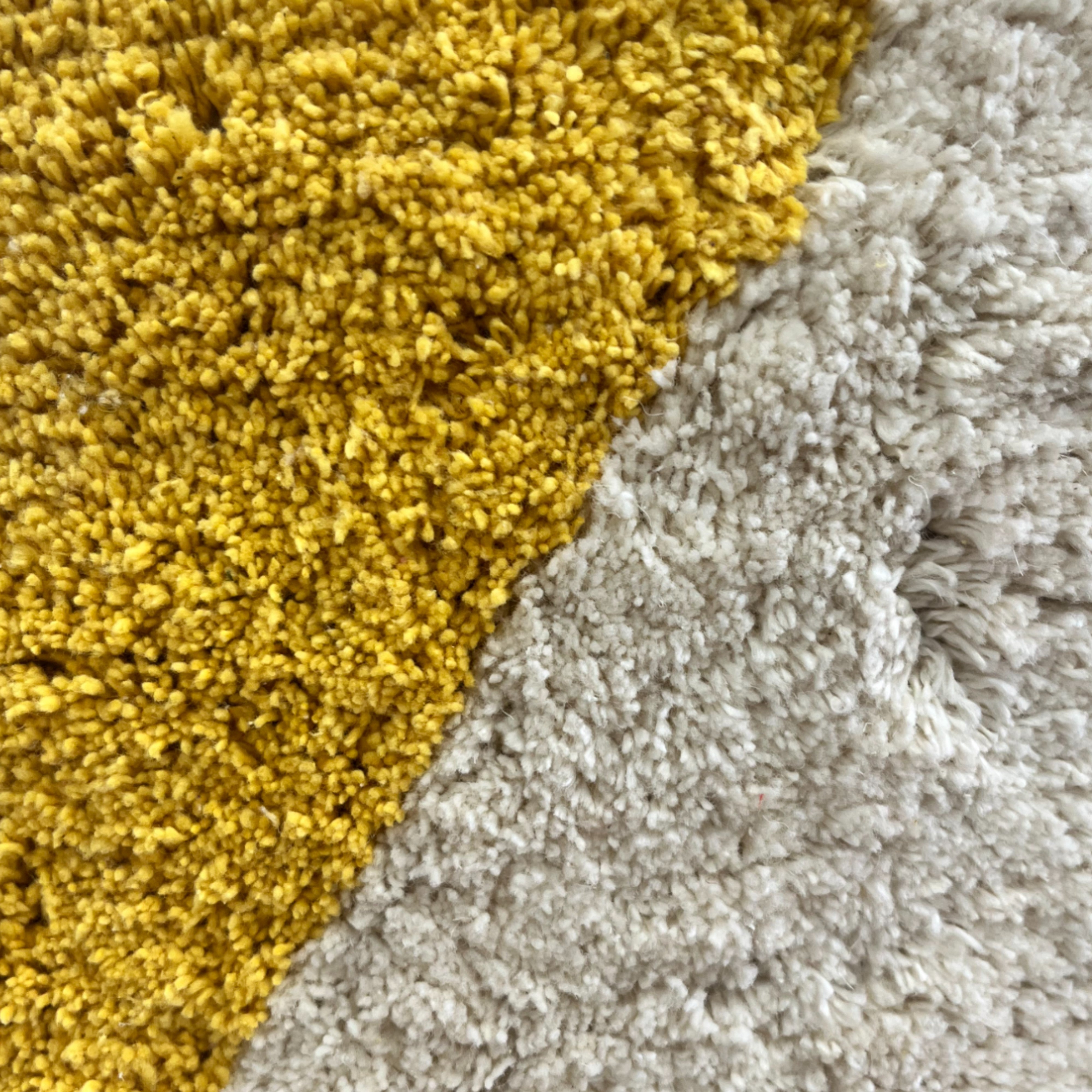 Rimsha Tufted Pouf 60x60x25cm Sunflower