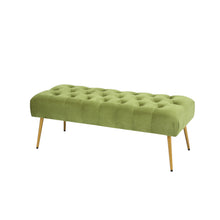 Load image into Gallery viewer, Roxanne Bench 122x49x44cm Olive &amp; Gold; ETA End May
