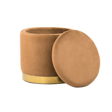 Load image into Gallery viewer, Roxanne Stool 40x40x41cm Sand &amp; Gold; ETA End May
