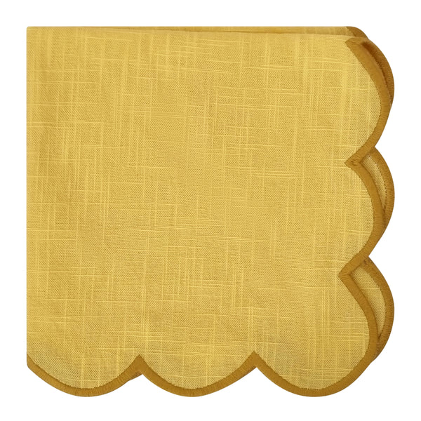 Sally Napkin 4pk 45x45cm Yellow