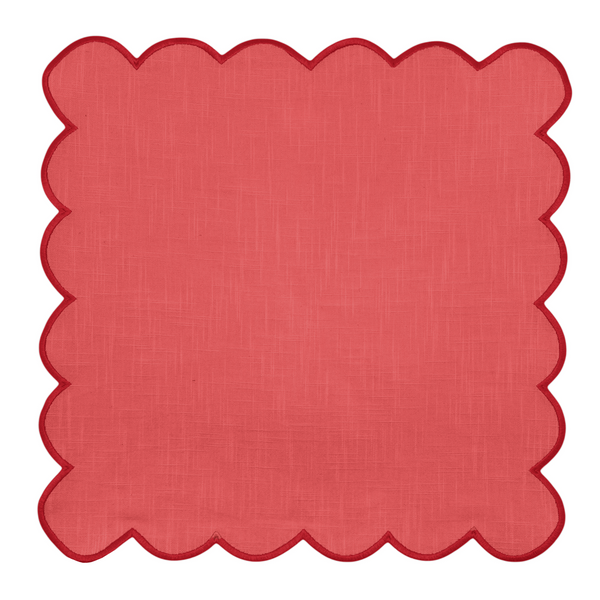 Sally Napkin 4pk 45x45x0.2cm Red; ETA Early October