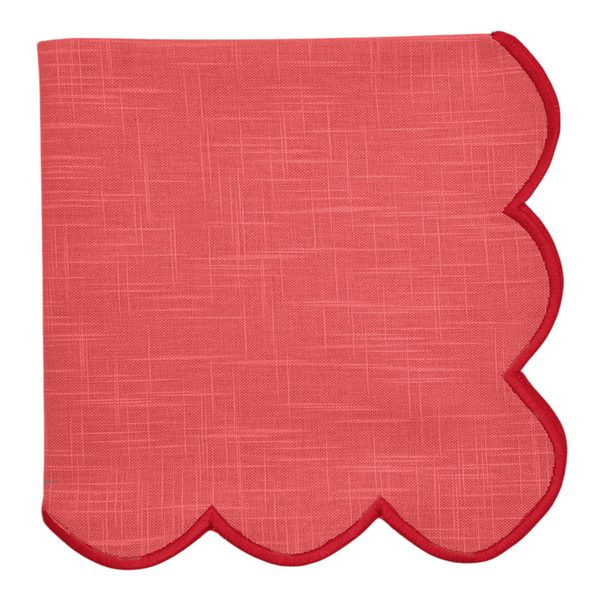 Sally Napkin 4pk 45x45x0.2cm Red; ETA Early October