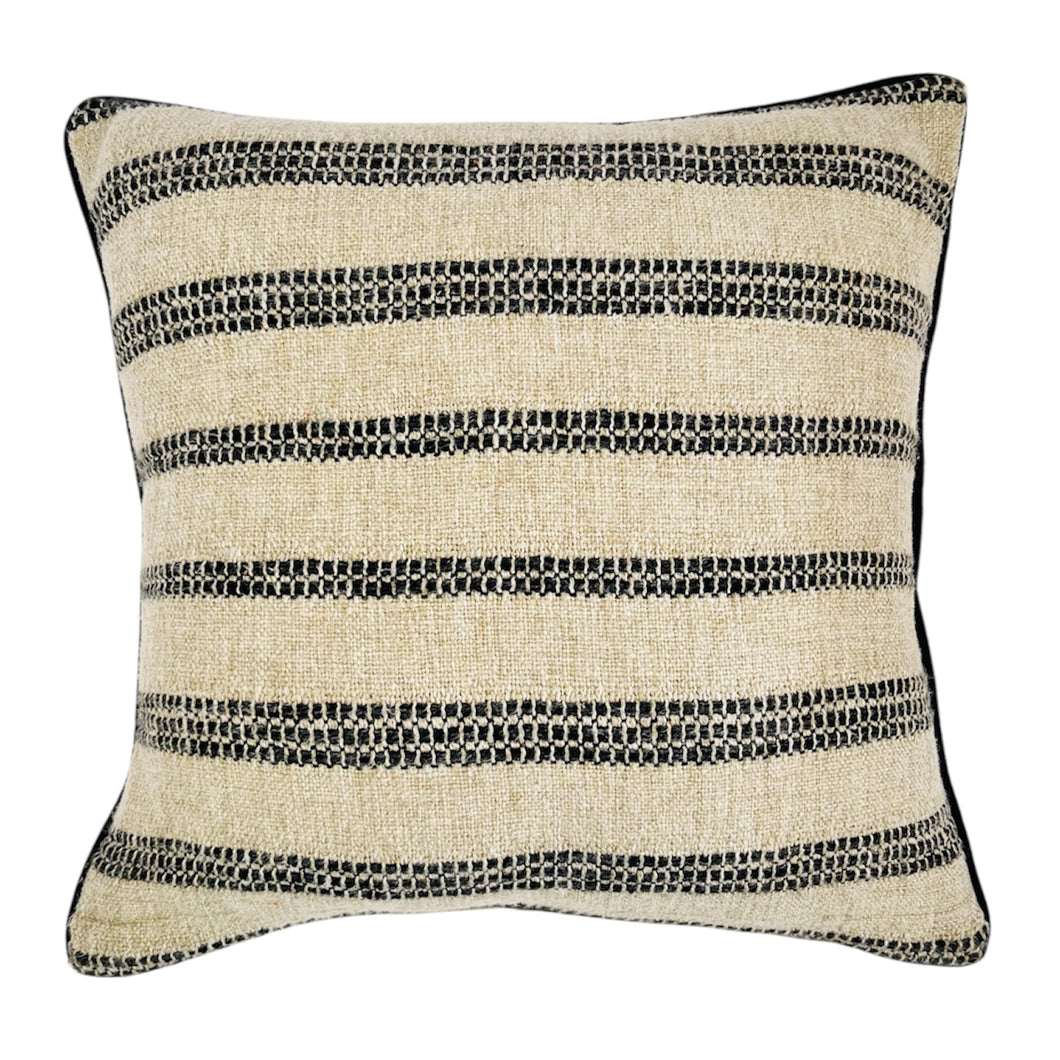 Savanna Cushion 50x50x0.5cm Natural & Black Multi; ETA Early October