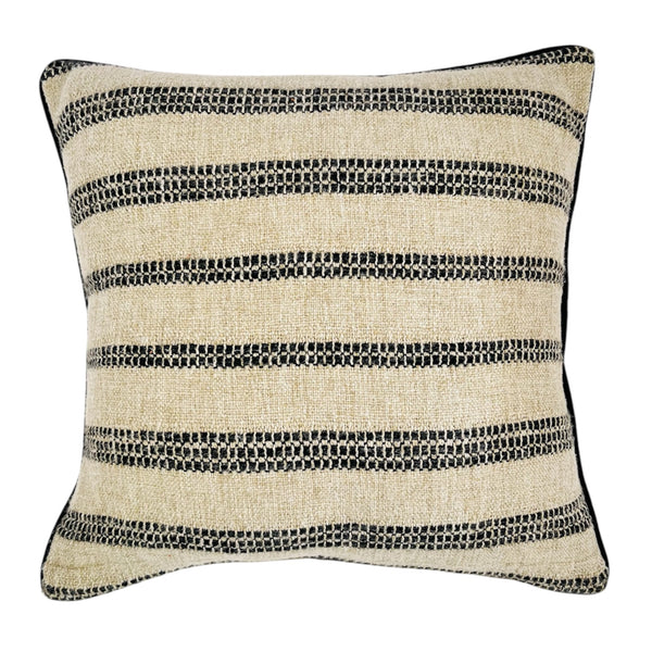 Savanna Cushion 50x50x0.5cm Natural & Black Multi; ETA Early October