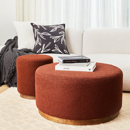 Senora Ottoman 80x80x41cm Rust