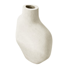 Load image into Gallery viewer, Shay Irregular Vase 23x7.5x23cm Cream; ETA Mid April
