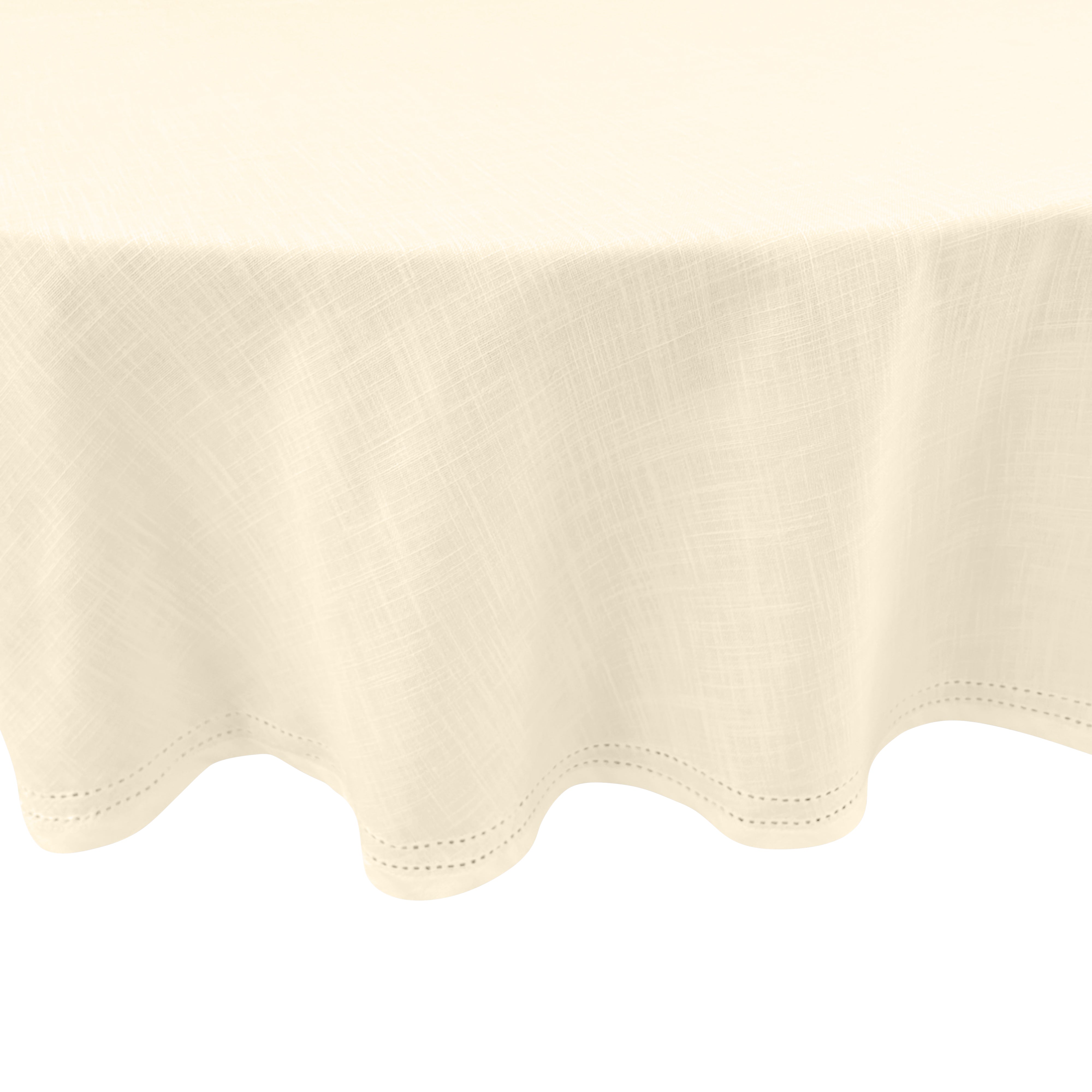 Simon Circular Tablecloth 180x180x0.2cm Cream