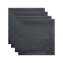 Load image into Gallery viewer, Simon Napkin set of 4 45x45x0.2cm Charcoal; ETA Early October
