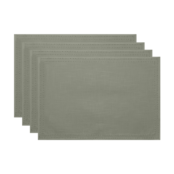 Simon Placemat Set of 4 33x48x0.2cm Green; ETA Early October