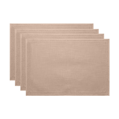 Simon Placemat Set of 4 33x48x0.2cm Nude