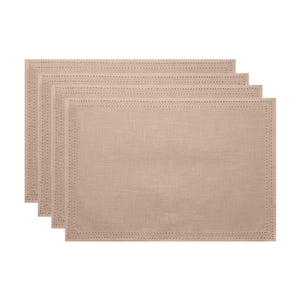 Simon Placemat Set of 4 33x48x0.2cm Nude; ETA Early October