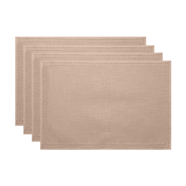 Simon Placemat Set of 4 33x48x0.2cm Nude; ETA Early October