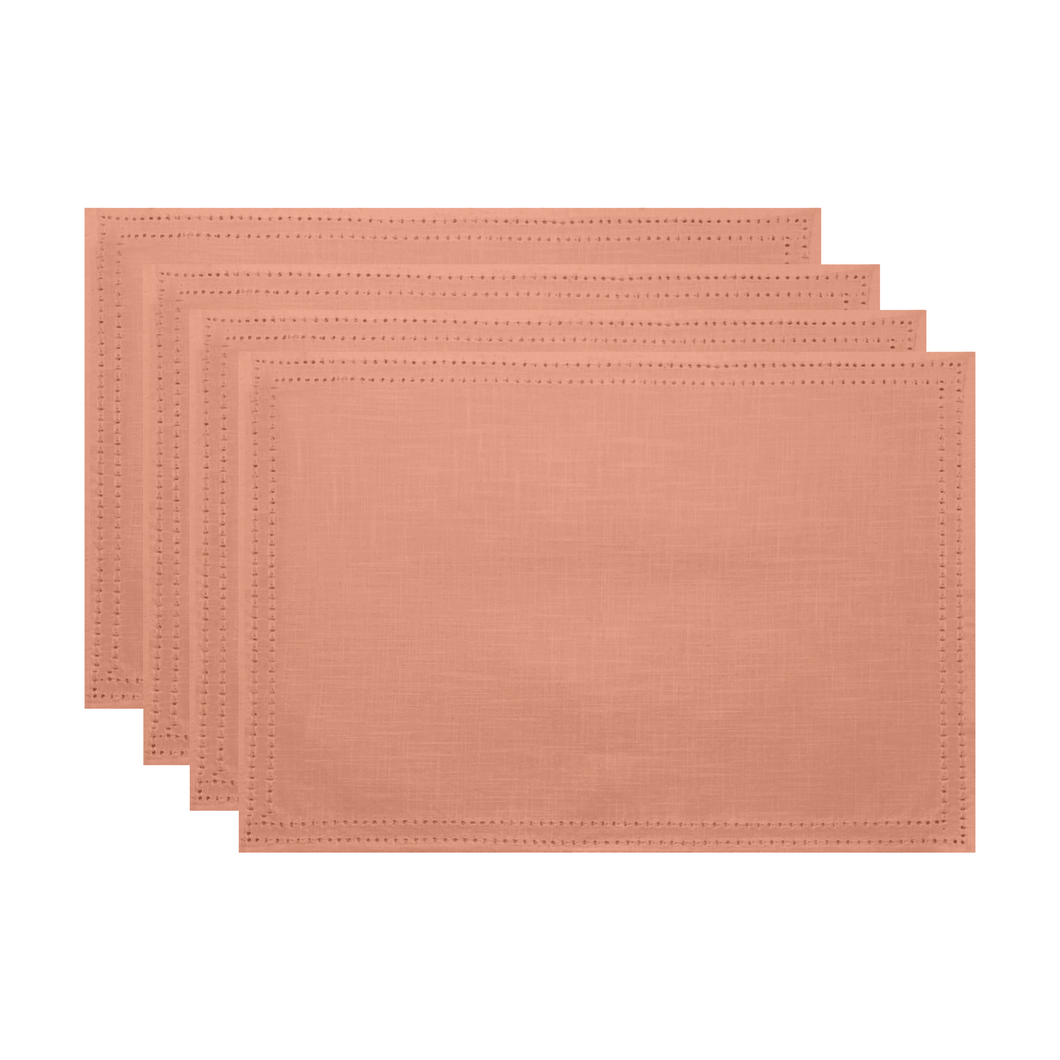 Simon Placemat Set of 4 33x48x0.2cm Terracotta; ETA Early October