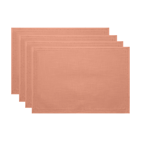 Simon Placemat Set of 4 33x48x0.2cm Terracotta; ETA Early October