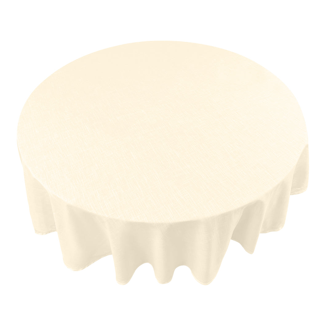 Simon Circular Tablecloth 180x180x0.2cm Cream; ETA Early October