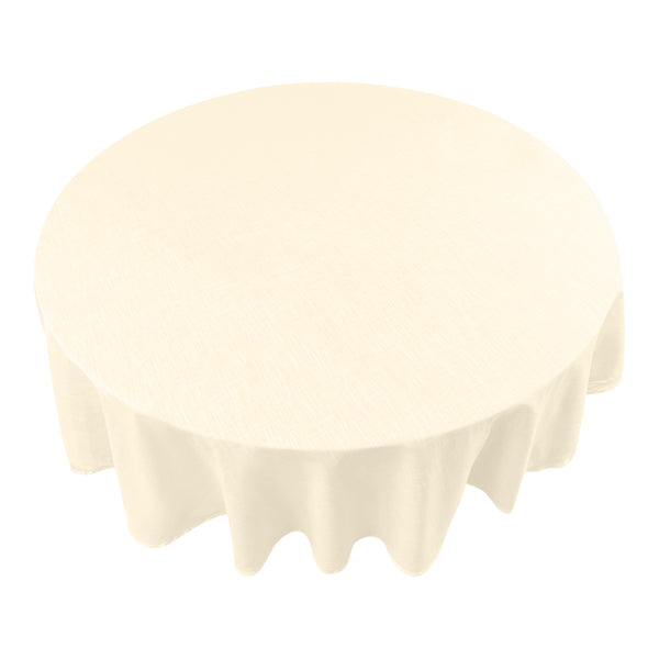 Simon Circular Tablecloth 180x180x0.2cm Cream; ETA Early October