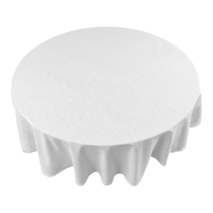 Simon Circular Tablecloth 180x180x0.2cm White