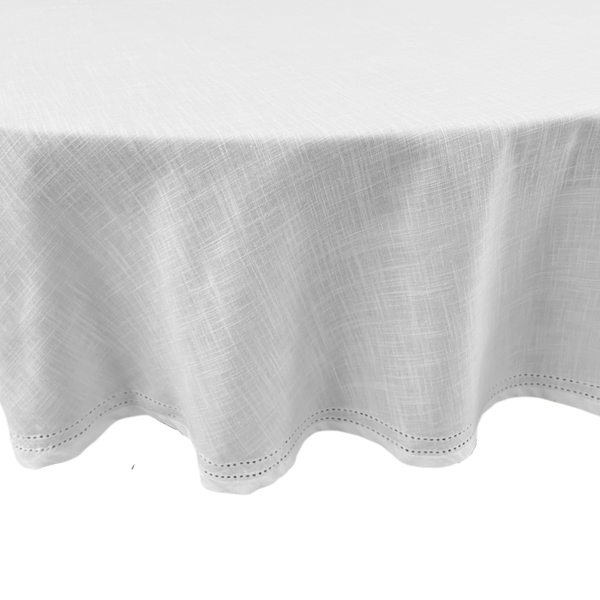 Simon Circular Tablecloth 180x180x0.2cm White; ETA Early October