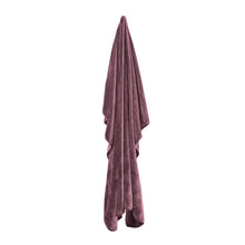 Load image into Gallery viewer, Solid Faux Mink Blanket 600gsm 220x240cm Grape; ETA Early April
