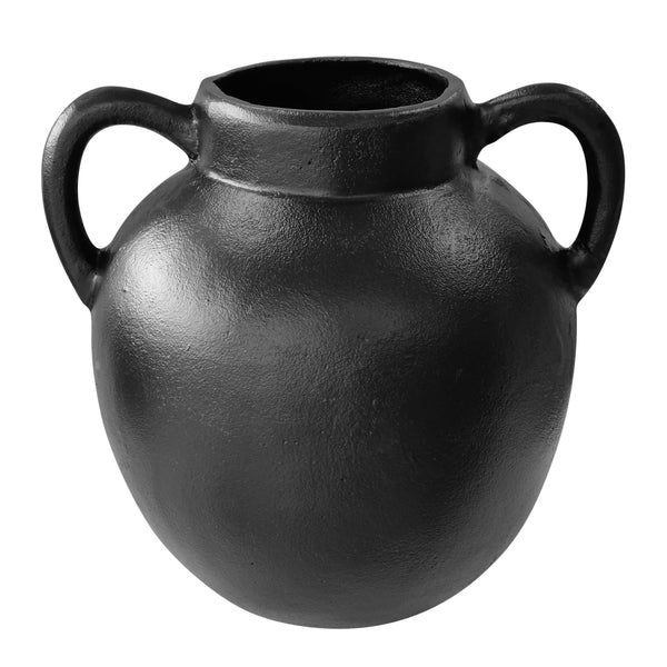 Spencer Vase with Handles 28x30cm Black; ETA Mid April