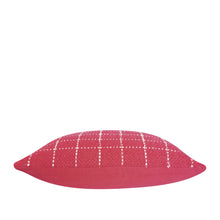 Load image into Gallery viewer, Tahlia Cushion 50x50cm Dusty Red &amp; Cream
