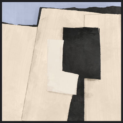 Terra Nest Framed Canvas 80x80x4cm Beige & Blue Multi