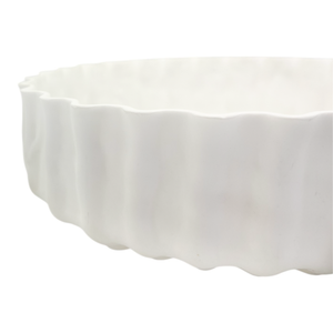 Tidal Glass Bowl Large 30x30x8.5cm Cream; ETA Early October