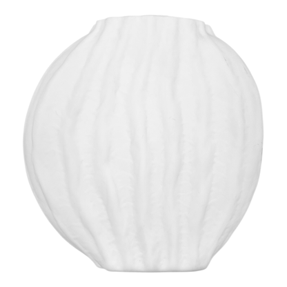 Tidal Glass Vase Large 25x8.5x27cm Cream
