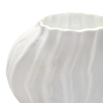 Tidal Glass Vase Large 25x8.5x27cm Cream