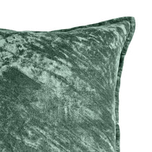 Load image into Gallery viewer, Veronica Cotton Velvet Cushion 50x50cm Evergreen; ETA End February

