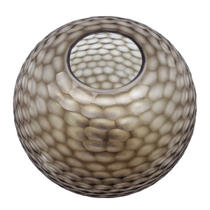 Victoria Round Glass Vase 34x29.5cm Smoke; ETA Mid April