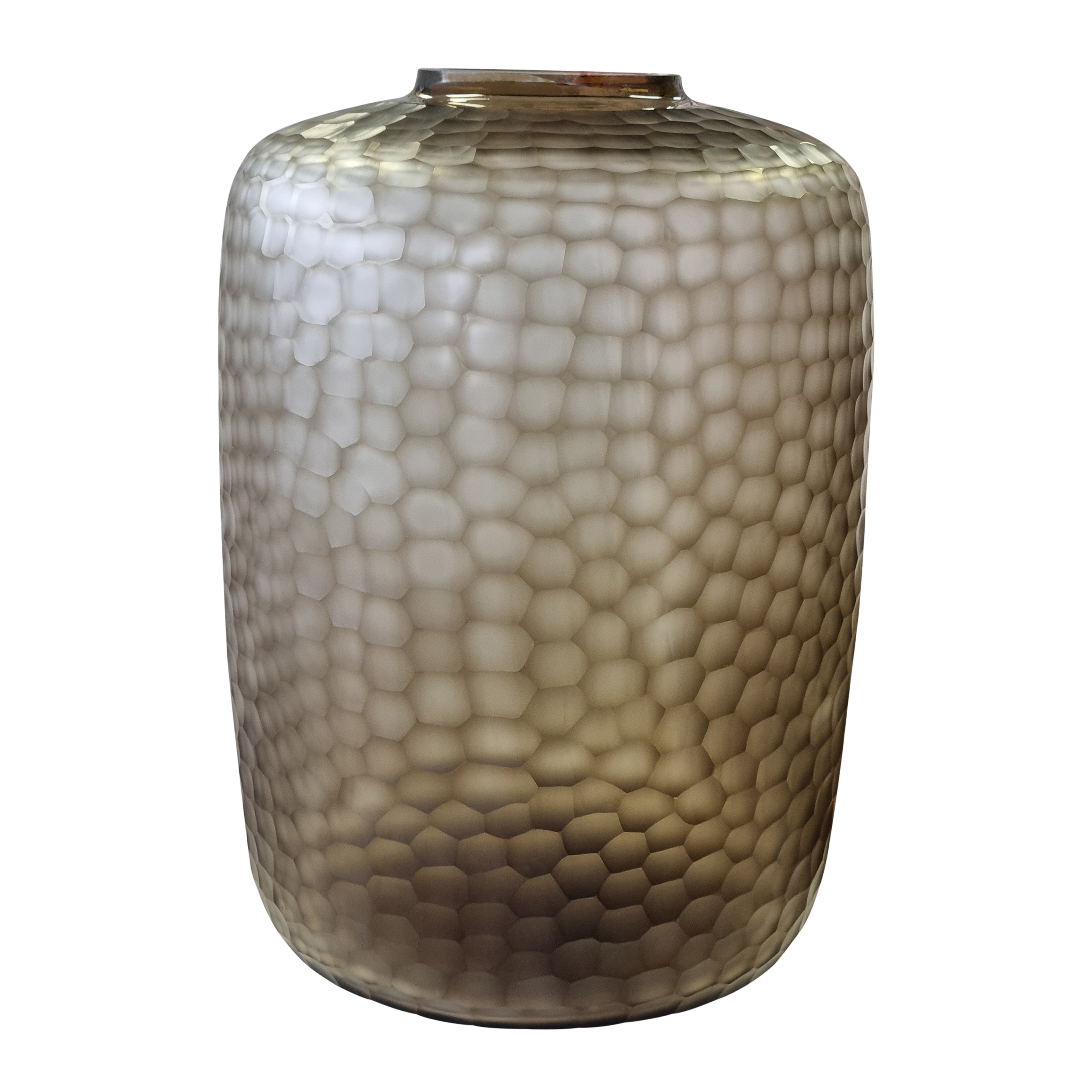 Victoria Tall Glass Vase 31x44cm Smoke