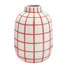 Load image into Gallery viewer, Wallace Check Vase 17x17x23.5cm Bubblegum
