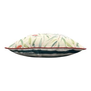Wattle Outdoor Cushion 50x50x12cm Green & Red Multi; ETA Early October