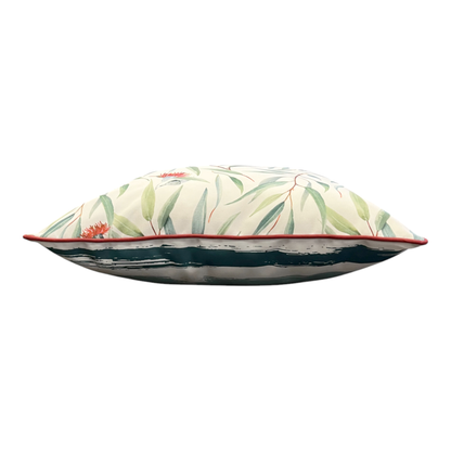 Wattle Outdoor Cushion 50x50x12cm Green & Red Multi