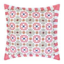 Load image into Gallery viewer, Zoe Cushion 50x50cm Bubblegum &amp; White Multi
