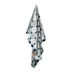 Zoe Throw 130x160cm Peppermint & White Multi