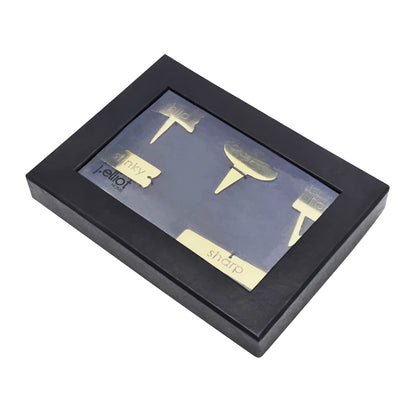 Zola Cheese Markers Set 5x7cm Gold
