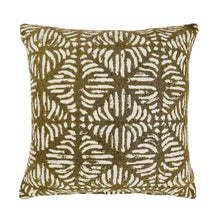 Load image into Gallery viewer, Zola Cushion 50x50x0.5cm Olive; ETA Early October
