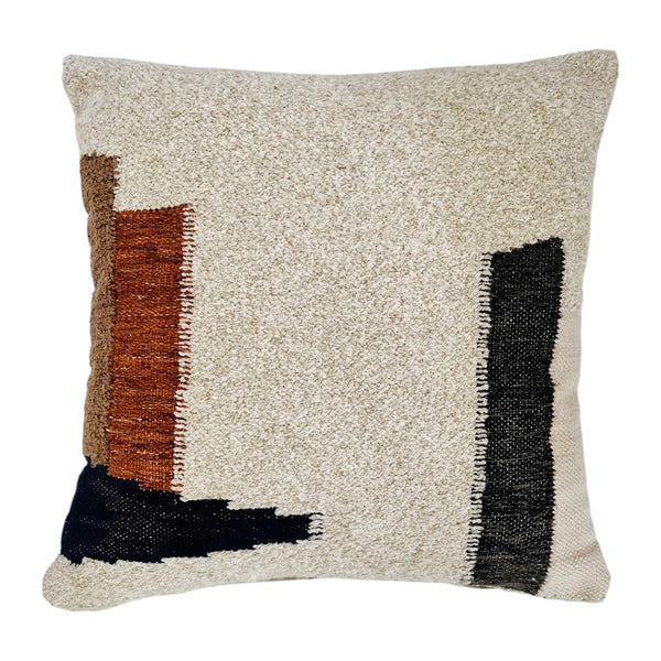 Zuri Cushion 50x50x0.5cm Natural & Brown Multi; ETA Early October