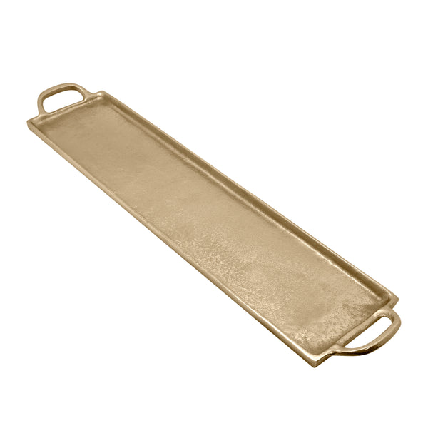 Apollo Tray with Handles Large 65x14x1.5cm Gold; ETA Mid April