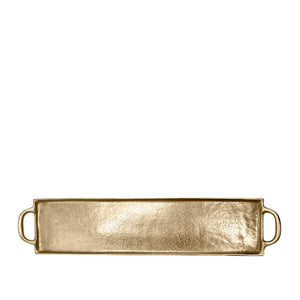 Apollo Tray with Handles Large 65x14x1.5cm Gold; ETA Mid April