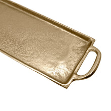 Load image into Gallery viewer, Apollo Tray with Handles Large 65x14x1.5cm Gold; ETA Mid April
