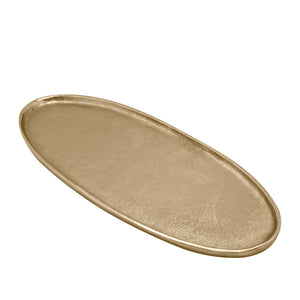 Apollo Oval Tray Large 47x20x1.5cm Gold; ETA Mid April